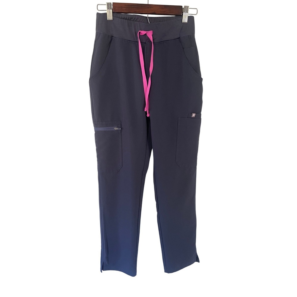 FIGS Technical Collection Scrub Pants Cargo Pockets‎ Dark Gray Women's XS